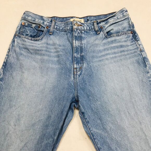 MADEWELL 90s Straight Jean Men 32(34x32) Faded Light Wash Blue Coastal Cowboy - Picture 3 of 16